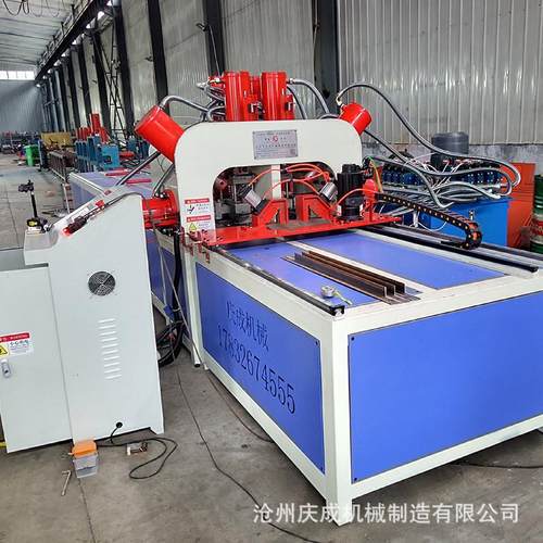 热销电力全自动冲孔设备切断角钢设备电缆支架角铁全自动冲孔机