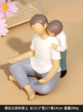 家人轻奢摆件北欧高级感人物家居客厅装饰酒柜创意树脂摆件工艺品