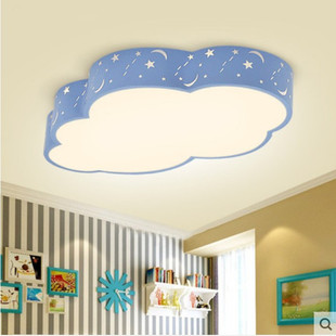 云朵儿童灯卧室幼儿园教室创意装修儿童房彩色led云朵卡通吸顶灯