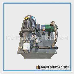 泵站4kw径20通卧升降台液压站齿轮泵3系列100l单机液压系统