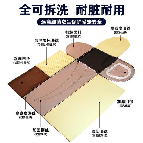 热销141猫窝猫咪拆洗全圆弧房子两用宠物屋用品加固防水防雨室外