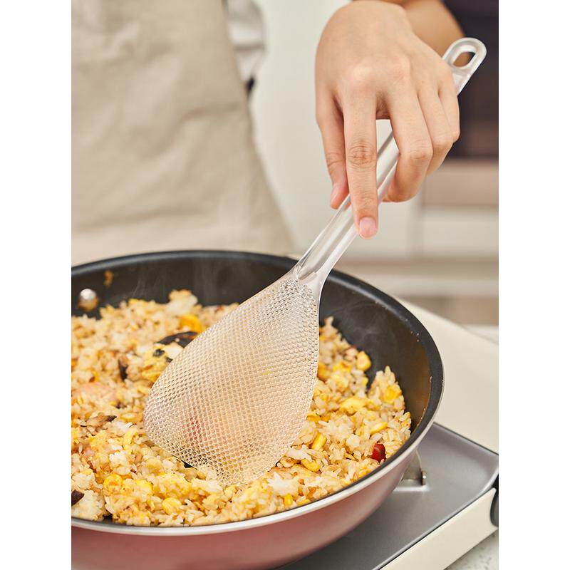 加长饭勺不粘锅炒饭专用铲子加大宽饭铲米饭大号盛饭勺铲透明5250