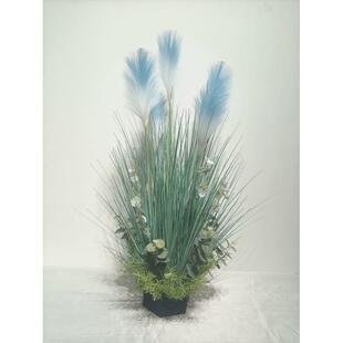 仿真狗尾巴草绿植盆景芦苇洋葱草8090cm室内家居装饰摆件植物盆栽