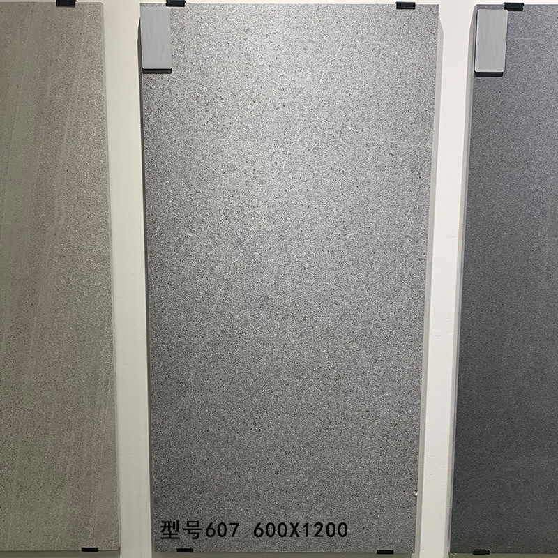 福鼎厚板白加厚石英砖2cm干挂仿古砖600x1200车库抗压黑芝麻瓷砖