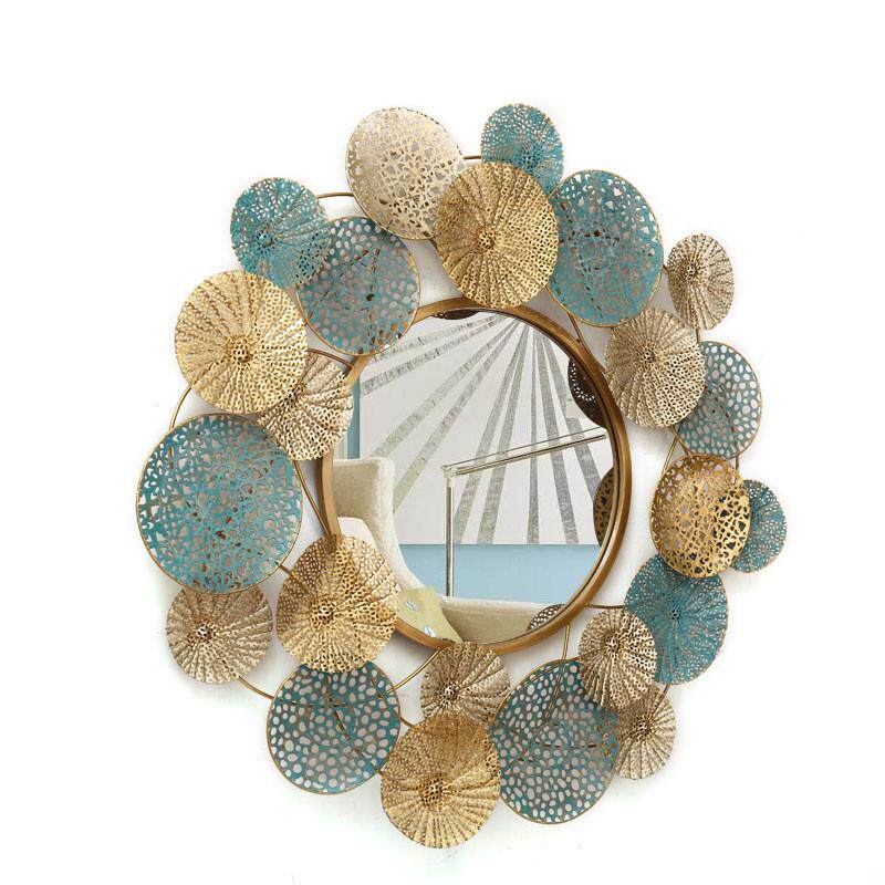 欧式玄关壁挂组合镜美式客厅沙发创意背景墙轻奢装饰镜壁挂