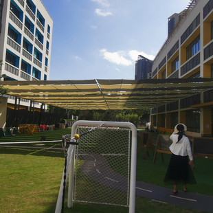 天幕遮阳棚伸缩遮阳帘户外学校折叠操场移动停车棚防晒游泳池帐篷