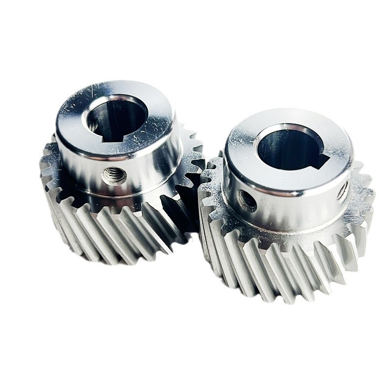 非标斜齿轮定制机械设备电机传动小斜斜齿轮圆柱磨齿模数齿轮