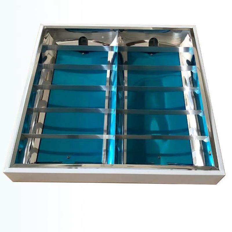 格栅顺厂家t8led灯盘led格栅灯600*600双管明装日光灯荧光调