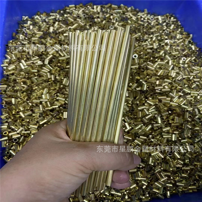 东莞h65黄铜铜圈薄壁管切割无毛刺小铜套电极毛细管批发