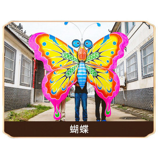 大型铁艺风筝风筝节铁艺展览装饰户外蝴蝶金鱼防水燕子可锭做