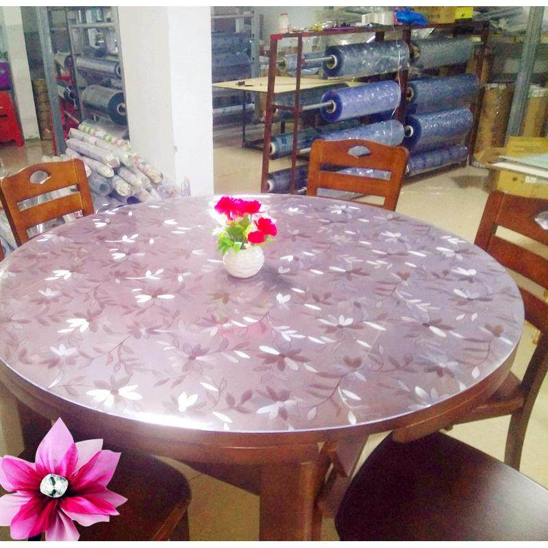 直径1.5米1.7米加厚PVC软玻璃桌垫免洗塑料台布胶垫透明酒店华庚,居家布艺,桌布,淘宝优惠券,粉丝福利购,淘宝优惠卷