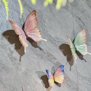饰花园客厅房间阳台造景布置蝴蝶立体墙壁挂件墙上挂饰 森系墙面装