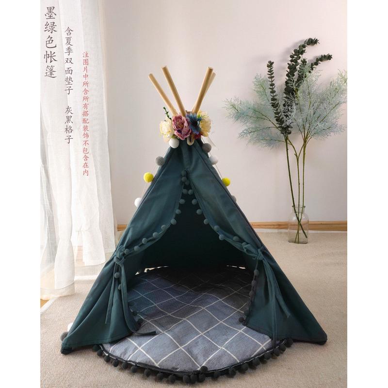 狗屋狗帐篷窝封闭式夏季猫窝北欧ins风可拆棉耐抓别墅小型犬