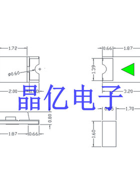 1206红灯led贴片灯珠led1206贴片高亮1206led红光红色发光二极管