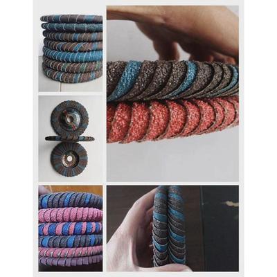 弧形R角打磨片百叶轮百页片船厂焊疤打磨去毛刺凹槽不锈钢用 邮