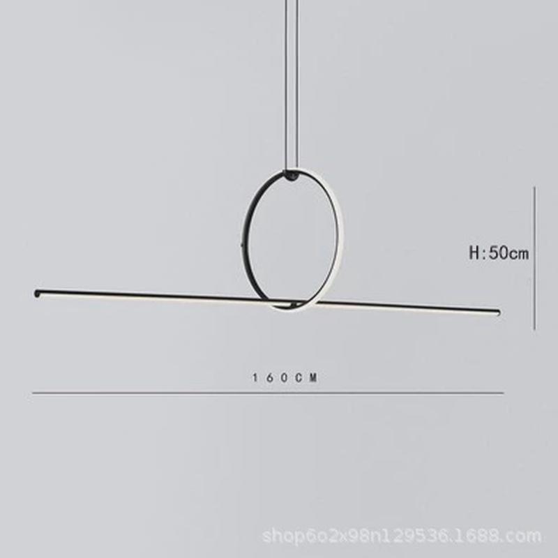 餐厅吊灯极简意式设计师款现代简约北欧吧台灯办公室餐桌长条吊灯