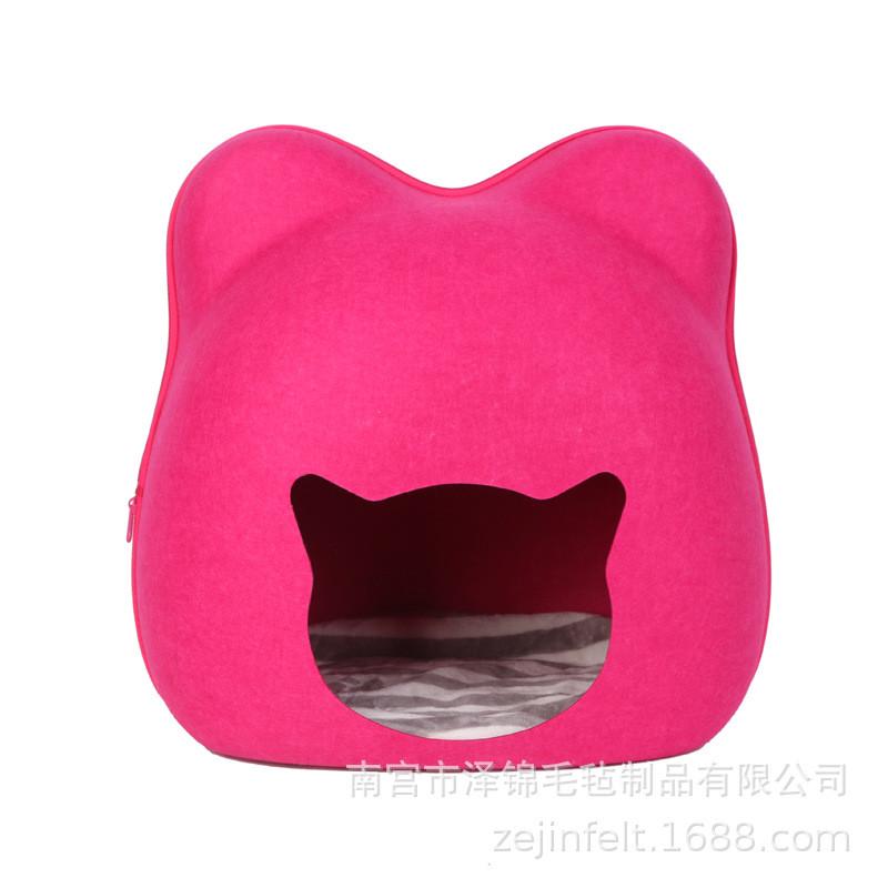 营供厂家毛毡猫窝毛毡狗窝创意猫窝狗窝四季通用宠物窝
