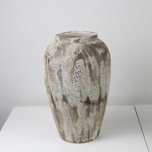 陶瓷干花花瓶北欧简约日式小清新插花客厅民宿装饰摆件白色小号