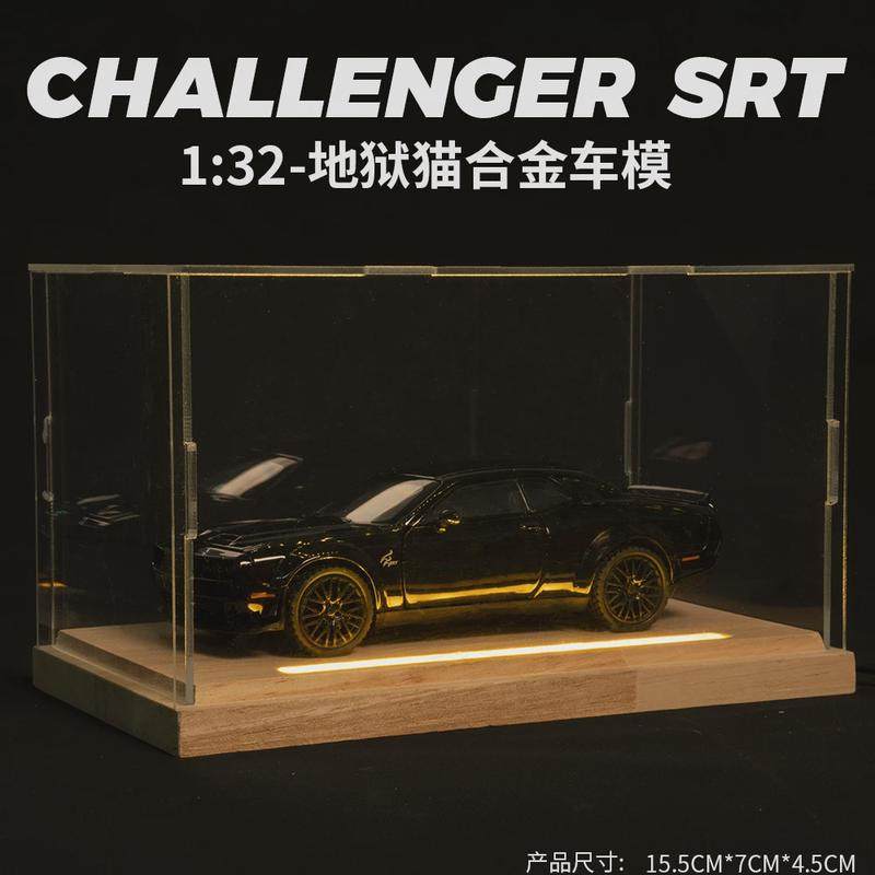 （盒装）美式肌肉车模型1:32跨境热卖temu爆款挑战者地狱猫男孩