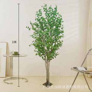 仿真绿植吊钟树造景室内设计橱窗摆件醉马木酒店商场北欧装饰假树