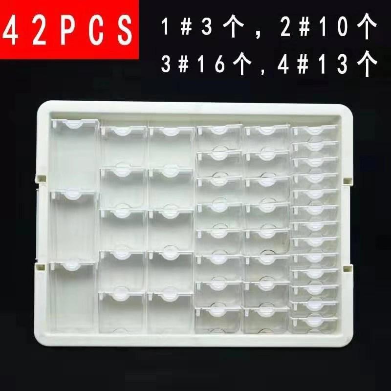 diy美甲钻收纳盒钻石画托盘透明米珠组合饰品展示盒ba03034138