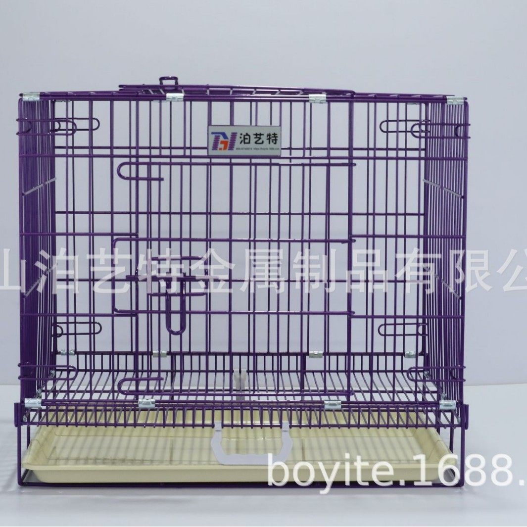 泊艺特纳米烤漆加粗款折叠狗笼科基法牛泰迪比熊中小型犬室内高档