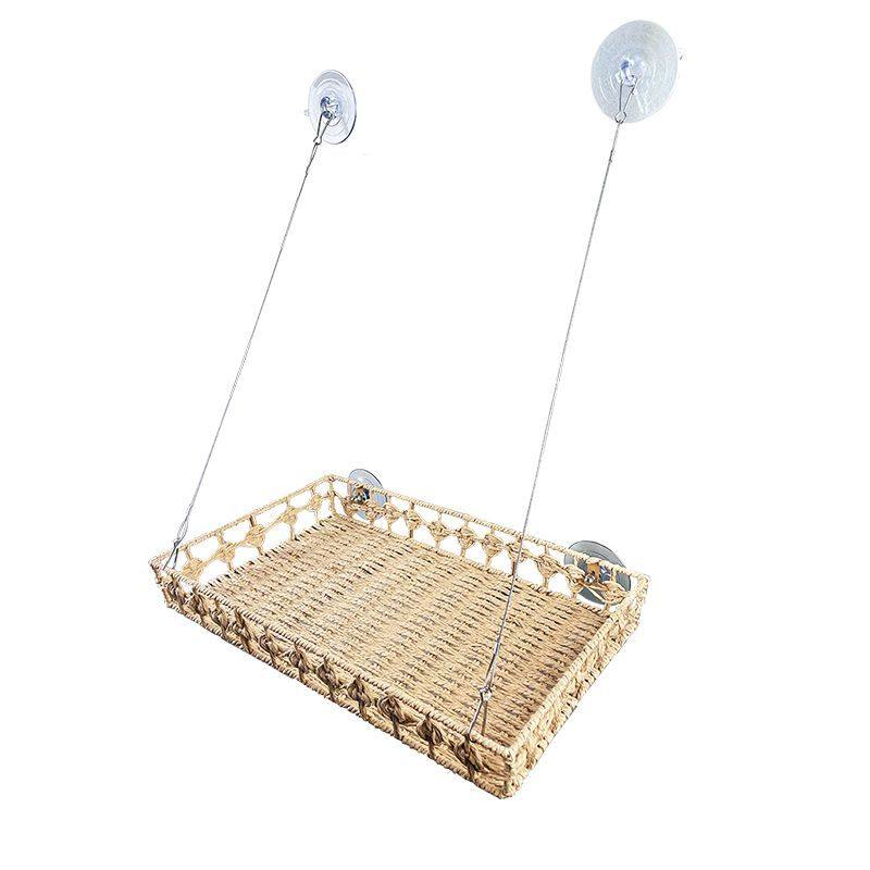 猫吊床挂晒太阳手工藤编透气玻璃窗台猫窝悬挂式大尺寸四季通用,宠物/宠物食品及用品,猫笼子/猫别墅,淘宝优惠券,粉丝福利购,淘宝优惠卷