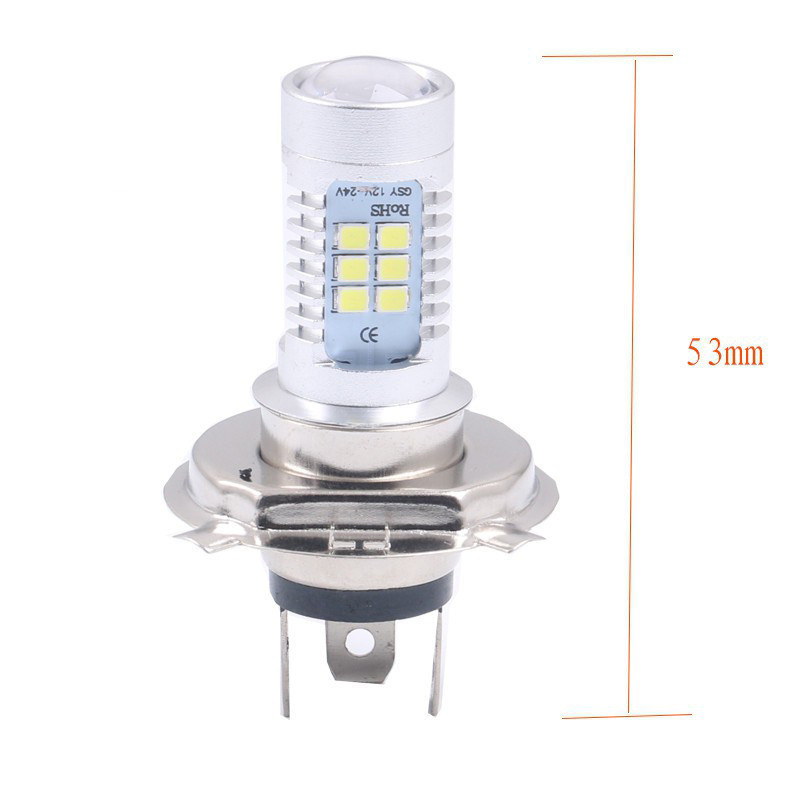 110W四面发光LED白光大灯H4H11透镜高亮H7聚光汽车雾灯12V-24V