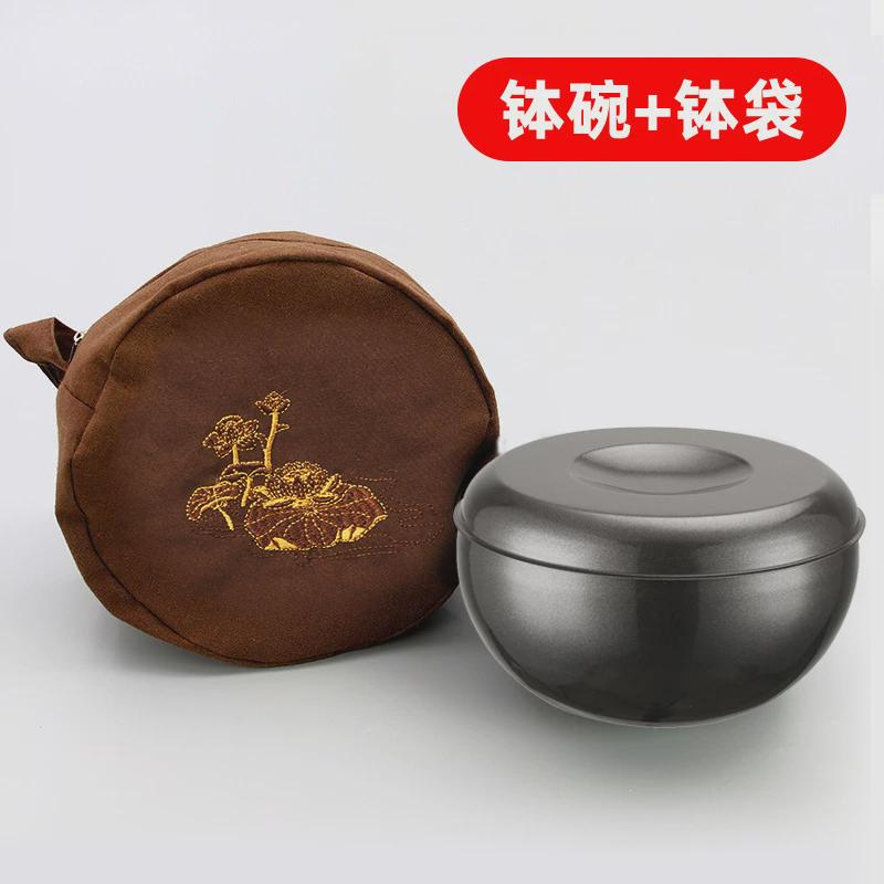 不锈钢化缘僧人饭碗吃饭碗双层隔热僧钵碗和尚碗碗钵居士碗