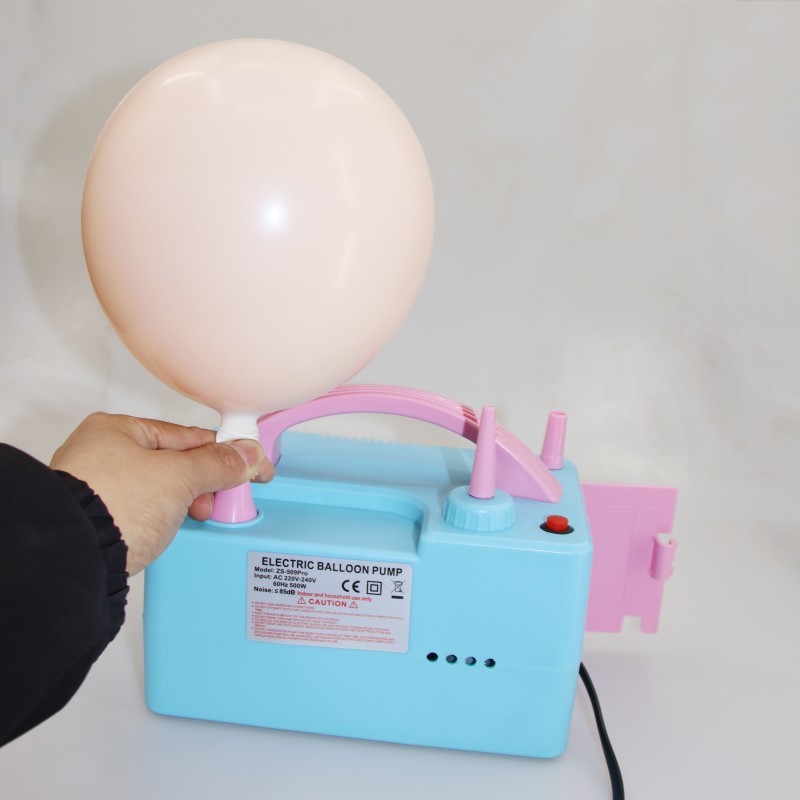 多功能电动打气筒509pro充气泵长条圆形双层气球充气机吹汽球工具