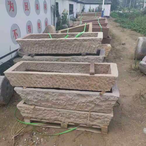 gpw5批发老石槽子猪槽庭院养养马槽睡莲缸和花盆狗盆阳台鱼池养鱼