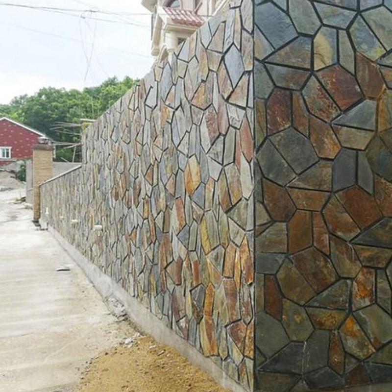 【青石板】厂家直销庭院青石板冰裂纹碎拼室内外仿古地面铺路石