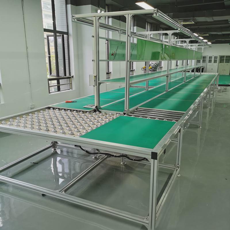 防静电工装板生产无动力滚筒牛眼台输送机电子装配传送带流水线
