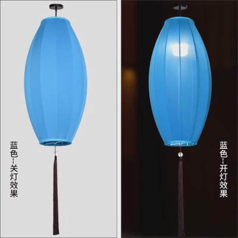 中式仿古灯笼发光手绘国画宫灯酒店景区古典灯具中国风吊灯笼挂饰