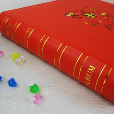 靓影相册4D400张大6寸一面竖放4张像册\仿皮面影集插袋相册