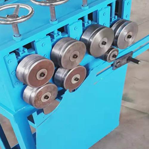 实心铁管五轮盘圆机圆管方管弯弧机扁铁手动全自动滚圆机