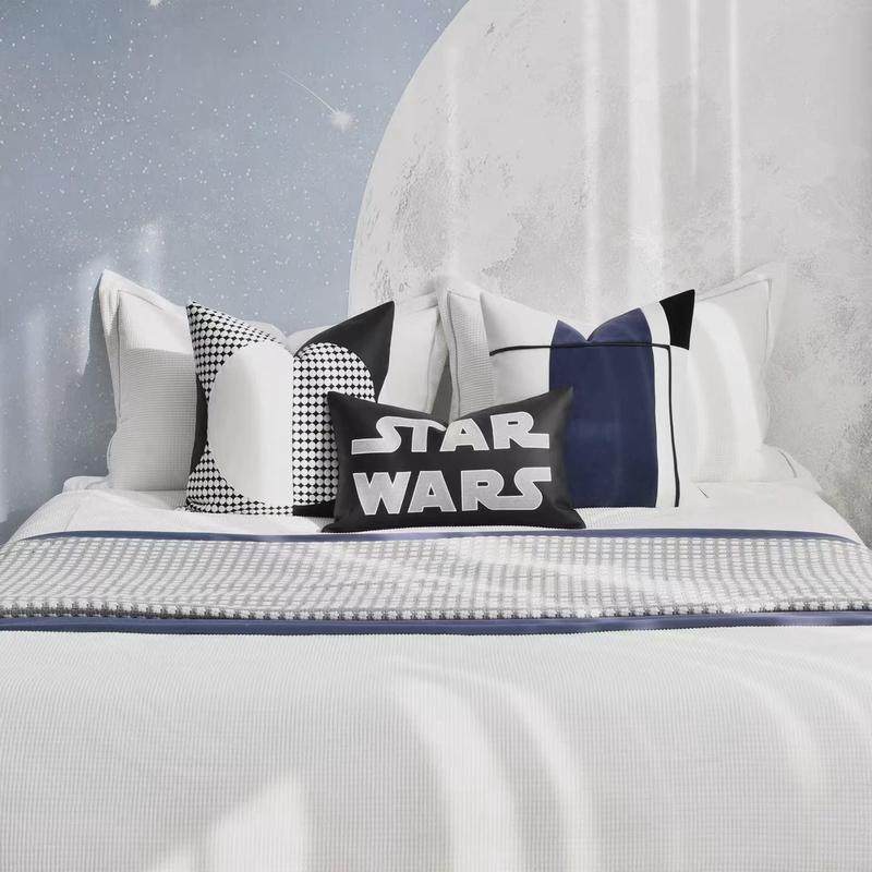 轻奢现代儿童床品样板间软装公司家具展厅店摆场床上用品多件套,床上用品,床品套件/四件套/多件套,淘宝优惠券,粉丝福利购,淘宝优惠卷