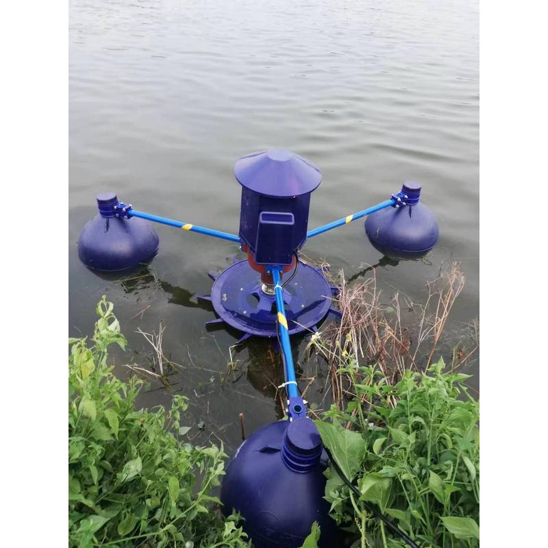 叶轮式鱼塘增氧机顺德农机二厂增氧机鱼池池塘增氧泵养殖虾塘制氧