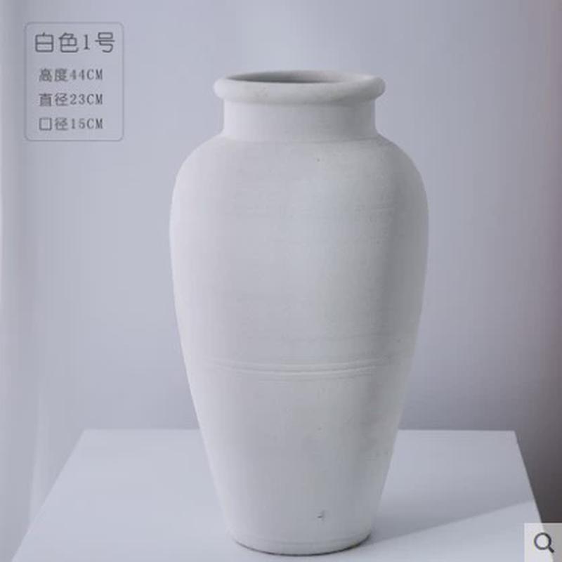 简约现代干花家用陶瓷台面北欧花瓶客电视柜餐厅插花装饰摆件陶罐