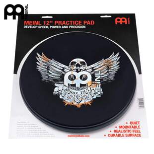 meinl静音哑鼓垫12寸哑鼓初学入门架子鼓练习器打鼓弱麦尔打击板