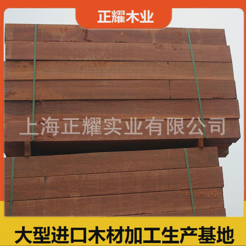 柳桉木木梁木柱子户外古建长廊防腐木红铁木垫木垫木墩船舶