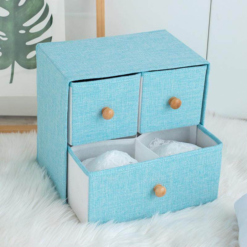 双层整理活衣物收纳盒抽屉式牛津布抽屉储物箱分类防潮防尘整洁,收纳整理,桌面收纳盒,淘宝优惠券,粉丝福利购,淘宝优惠卷