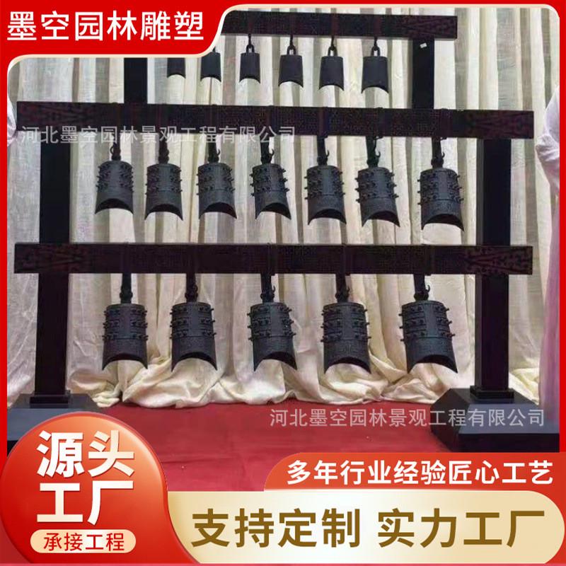 仿古铸造博物馆陈列大型厂家双层编钟艺术品纯铜音乐演奏青铜器