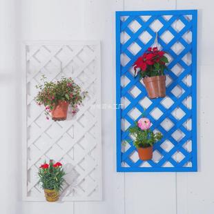 花架子网格植物爬藤架客厅壁挂装 实木 饰室内阳台靠墙上绿萝悬挂式