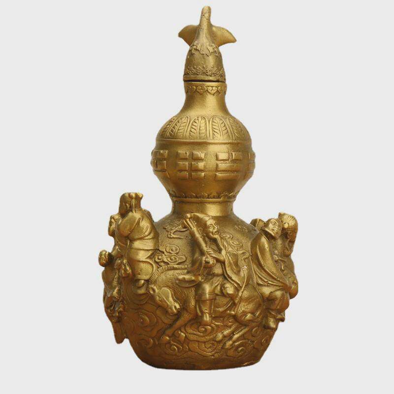 杨铜记铜八仙葫芦铜葫芦摆件铜器家居客厅工艺品八仙葫芦