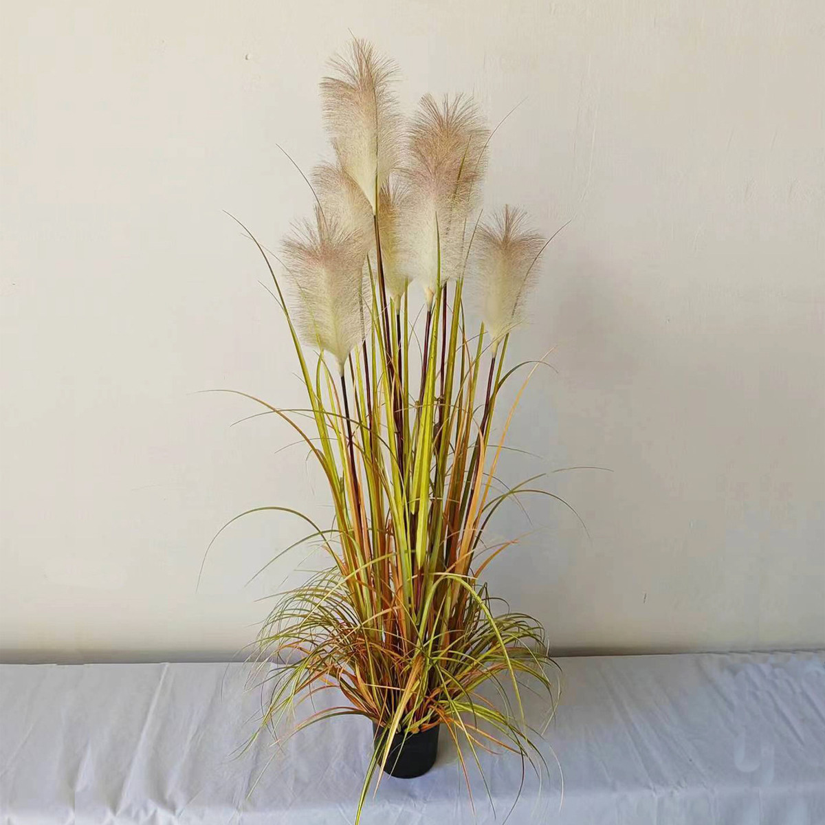 仿真芦苇草假道具盆仿真花假树狗尾巴草室内客厅仿生植物芦苇