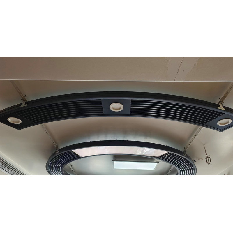 吊顶集成设备带纸面石膏安装板结构无光槽200宽铝合金集成系统