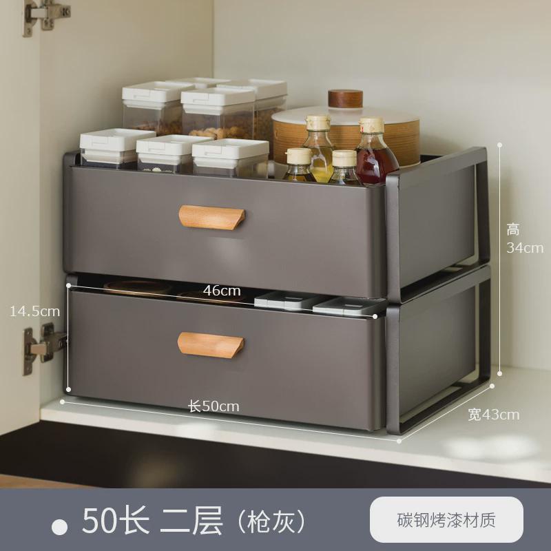 厨房碗柜带盖放碗箱装碗碟盘餐具家用碗架置物架子碗筷收纳抽新款
