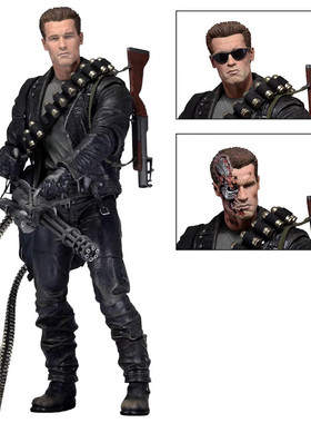 热销阿诺 51907 终结者未来战士2 施瓦辛格t800 豪华版neca 可动