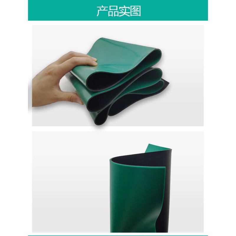 重庆导静电铜丝5mm夹橡胶板黑色导静电橡胶板工作台抗静电胶皮2mm